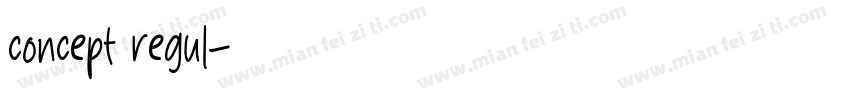 concept regul字体转换